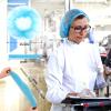 100 Pack 21" Disposable Nonwoven Bouffant Caps Hair Net for Hospital Salon Spa Catering and Dust-free Workspace (blue) view 2