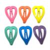 24 Pcs mix pastel Cute small Heart Hair Snap Clip Size 30 mm (mix pastel colors) view 1