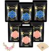 Bouvetan 1.3Lb/21oz Wax Beads for Brazilian, Eyebrow, Face, Bikini, Legs, Arms Waxing - 6 Packs with 10 Wax Spatulas for Women and Men view 1
