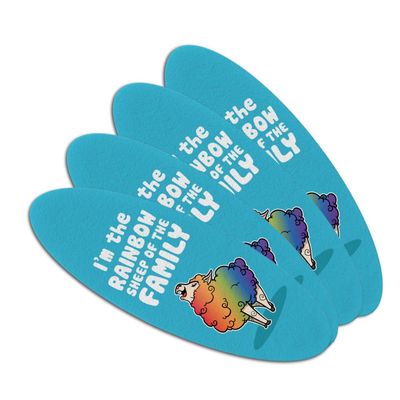 I'm The Rainbow Sheep of the Family Gay Pride Double-Sided Oval Nail File