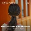 EVITA PERONI French Hair Barrettes for Women, Middle Size No-Slip Hair Clips for Thick Thin Hair Acetate Clip Removable Spring Clip Christmas Birthday Gifts, Tortoise view 2