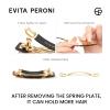 EVITA PERONI French Hair Barrettes for Women, Middle Size No-Slip Hair Clips for Thick Thin Hair Acetate Clip Removable Spring Clip Christmas Birthday Gifts, Tortoise view 4