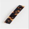 Alexandre de Paris Women's Thin Hair Clip, Tokyo Tortoise, Brown, One Size view 2
