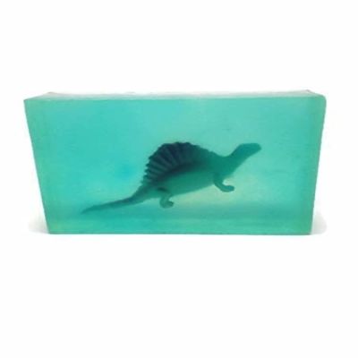 BearNaturalOrganics Kids Soap  Clear Natural Soap Bar with Toy Inside (Dinosaur Collection)  Fun Bath Gift, Gentle Face & Body, Paraben & Chemical Free  4 oz