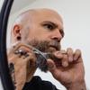 ZEUS Stainless Steel Beard Trimming Scissors with Leather Case, Facial Hair Clipping Tool for Barber Quality Beard & Mustache Trim (Made In Germany) view 3