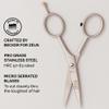 ZEUS Stainless Steel Beard Trimming Scissors with Leather Case, Facial Hair Clipping Tool for Barber Quality Beard & Mustache Trim (Made In Germany) view 4