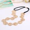 Yalice Gold Coin Head Chain Disc Elastic Headpieces Indian Headband Chain1920s Forehead Hair Accessories for Women view 3