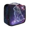 Hanging Travel Toiletry Bag Kit Makeup Case Cosmetics Organizer for Men Women (Leo Constellation Space) view 1