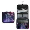 Hanging Travel Toiletry Bag Kit Makeup Case Cosmetics Organizer for Men Women (Leo Constellation Space) view 2