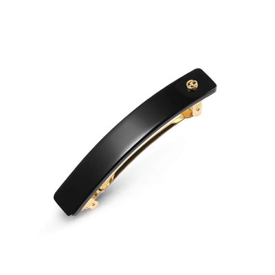 EVITA PERONI French Hair Barrettes for Women, Middle Size No-Slip Hair Clips for Thick Thin Hair Acetate Clip Removable Spring Clip Christmas Birthday Gifts, Black