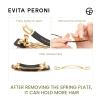 EVITA PERONI French Hair Barrettes for Women, Middle Size No-Slip Hair Clips for Thick Thin Hair Acetate Clip Removable Spring Clip Christmas Birthday Gifts, Black view 4