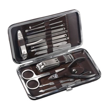 15 pcs. Nail Set, Nail clippers, manicure pedicure set of stainless steel tools, professional nail clippers by SHG