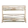 Home Details Satin Gold 2 Tier Vanity Tower (27174-SGOLD) view 1