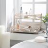 Home Details Satin Gold 2 Tier Vanity Tower (27174-SGOLD) view 4