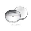 Allwon 56 Pack Empty Round Metal Pans Size 26mm for Eyeshadow Palette Magnetic Makeup Palette (Height 3.5 mm) view 2