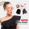 Titania Large Hair Elastics, Brown, 9 Pieces Crease & Break Free Reusable Ponytail W/Strong Grip & No Metal - Damage Free Ties For Wigs & Natural Hair For Toddler Girls, Kids & Women view 2