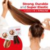 Titania Large Hair Elastics, Brown, 9 Pieces Crease & Break Free Reusable Ponytail W/Strong Grip & No Metal - Damage Free Ties For Wigs & Natural Hair For Toddler Girls, Kids & Women view 3