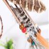 Lady Indiana Princess Peacock Feather Head Chain Fashion Headband and Headpiece Bohemian Tassels Hair Band Headwear For Women (A#) view 3