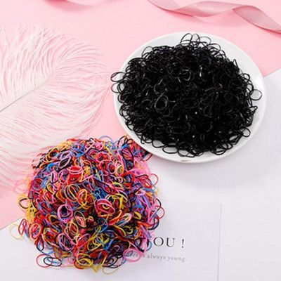 1000PCS/Lot Disposable Gum For Hair Children TPU Rubber Bands Ponytail Holder Elastic Hair Band Girls Scrunchie Hair Accessories (1000pcs 2)