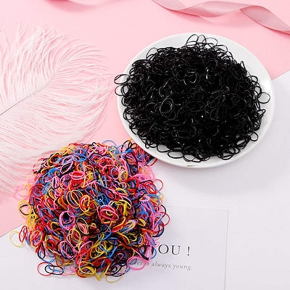 1000PCS/Lot Disposable Gum For Hair Children TPU Rubber Bands Ponytail Holder Elastic Hair Band Girls Scrunchie Hair Accessories (1000pcs 2)