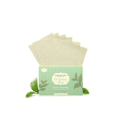 Mr.S Shop 100Pcs Facial Oil Blotting Papers Oil Absorbing Sheets Face Cleanser Acne Treatment Deep Cleansing Oil Control Tool Face Makeup (green)