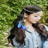 Feather Headband Bohemian Tassel Hair Band Bridal Wedding Headwear Crown Hairband Party Decoration Headdress Cosplay Costume Headpiece Hair Accessories (E#) view 2