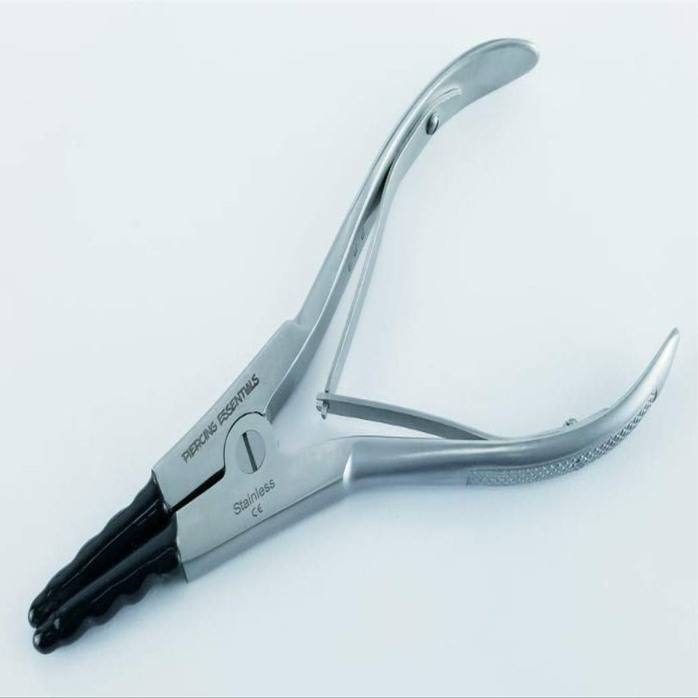 Body Piercing Ring Opening Pliers Forceps 8" Surgical Stainless Steel Professional Septum Ear Nipple Belly Nose Tongue Lip Navel Eyebrow