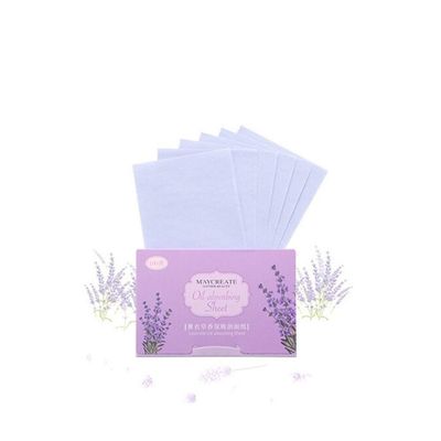 Mr.S Shop 100Pcs Facial Oil Blotting Papers Oil Absorbing Sheets Face Cleanser Acne Treatment Deep Cleansing Oil Control Tool Face Makeup (purple)