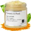Nabila K - Turmeric & Basil Face Polish - Exfoliating Face Wash & Cleanser - For Acne & Dry Skin - Reduce Redness - Moisturizing & Nourishing Skin Care - Gentle for All Skin Types - Vegan - 5 oz view 1