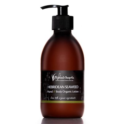 The Highland Soap Company, Hand & Body Organic Lotion, Hebridean Seaweed, 10 Fl Oz (Pack of 1)