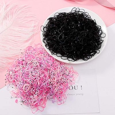 1000PCS/Lot Disposable Gum For Hair Children TPU Rubber Bands Ponytail Holder Elastic Hair Band Girls Scrunchie Hair Accessories (1000pcs 7)