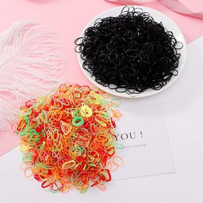 1000PCS/Lot Disposable Gum For Hair Children TPU Rubber Bands Ponytail Holder Elastic Hair Band Girls Scrunchie Hair Accessories (1000pcs 1)