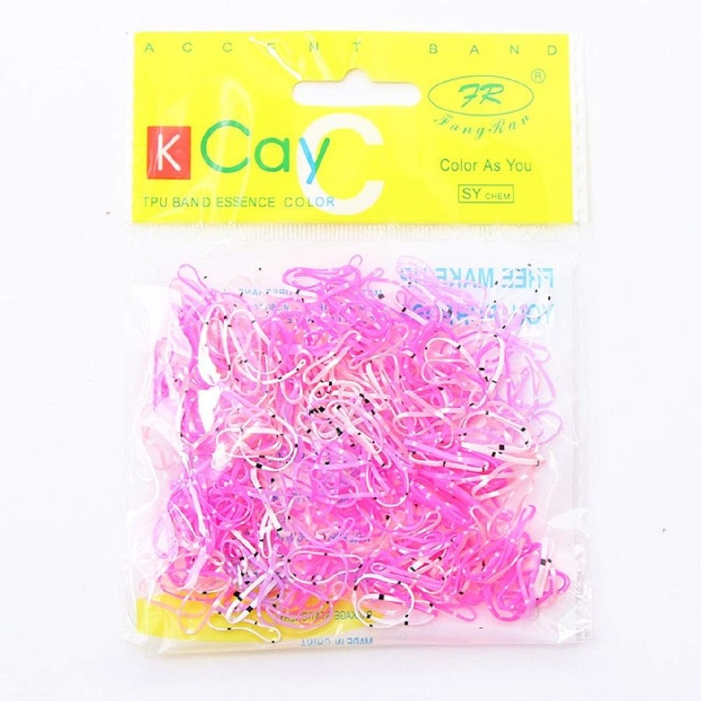 1000PCS/Lot Disposable Gum For Hair Children TPU Rubber Bands Ponytail Holder Elastic Hair Band Girls Scrunchie Hair Accessories (500 colourful 6)