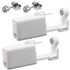 2 Pack Self Ear Piercing Gun Earrings Kit Tool Stud Safety Portable Nose Piercing Kit with Earring Studs for Women (Purple) view 1