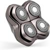 Skull Shaver Carver PRO 4 Head Replacement Blade - Shaver Blade for Wet & Dry Shaving - Rotary Heads Design - Japanese Stainless Steel - Compatible with Pitbull, Palm & Butterfly Kiss Shavers view 1