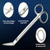 SMI 15,5 cm Long Handle Toenail Scissors for Seniors Podiatrist Nail Clippers for Disabled Thick & Ingrown Nails Stainless Steel Nail Scissors Nail Cutters view 3