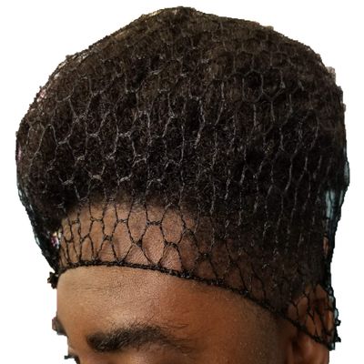 5 PCS Black Fishnet Hair Net Hairnet Slouchy Cover Cap Hat for Chefs and Cooks Head Cover Up to S/M
