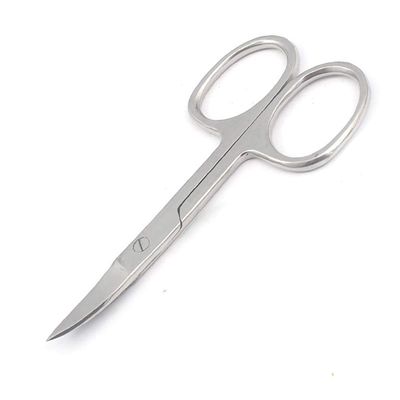 OdontoMed2011 1 PC Professional Stainless Steel Scissor 'Nail Art Manicure Scissors Eyebrow Nose Hair Nail Cuticle Curved Scissors Makeup Tools