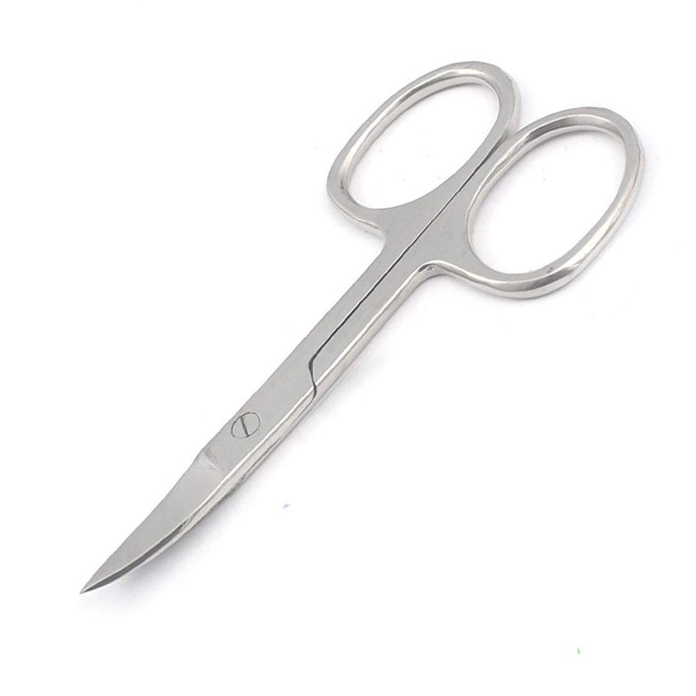 OdontoMed2011 1 PC Professional Stainless Steel Scissor 'Nail Art Manicure Scissors Eyebrow Nose Hair Nail Cuticle Curved Scissors Makeup Tools