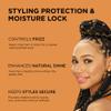 African Pride Black Castor Miracle Extra Hold Braid, Loc, Twist Gel - Extreme Hold Braiding Hair Gel, Edge Control & Tames Frizz, No Flake (Pack of 3) | Natural Ingredients, Coconut Oil | 8oz view 2