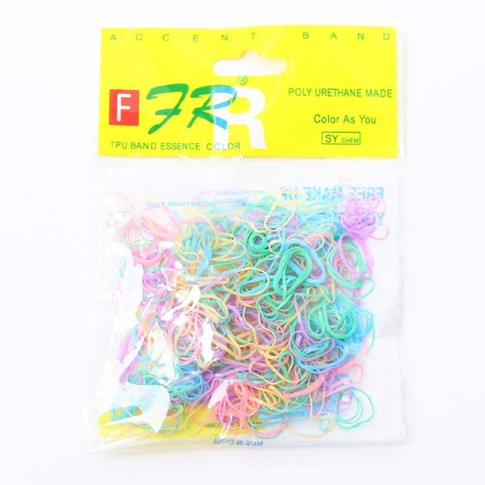 1000PCS/Lot Disposable Gum For Hair Children TPU Rubber Bands Ponytail Holder Elastic Hair Band Girls Scrunchie Hair Accessories (500 colourful 3)