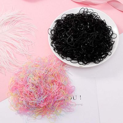 1000PCS/Lot Disposable Gum For Hair Children TPU Rubber Bands Ponytail Holder Elastic Hair Band Girls Scrunchie Hair Accessories (1000pcs 4)