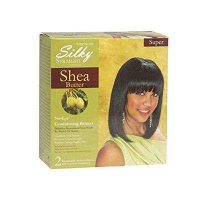 American Silky Straight Shea Butter Relaxer Kit SUPER