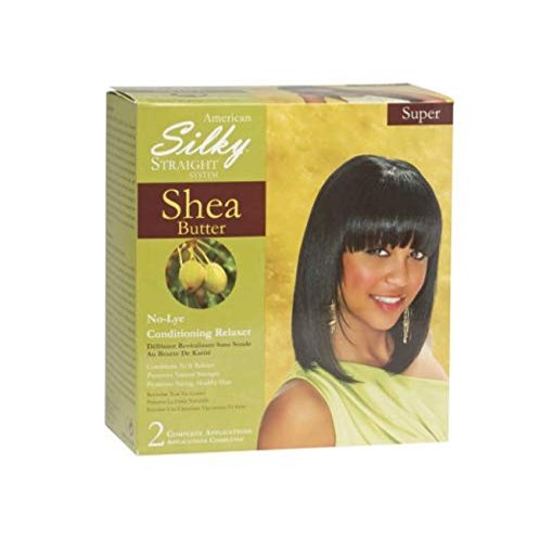 American Silky Straight Shea Butter Relaxer Kit SUPER