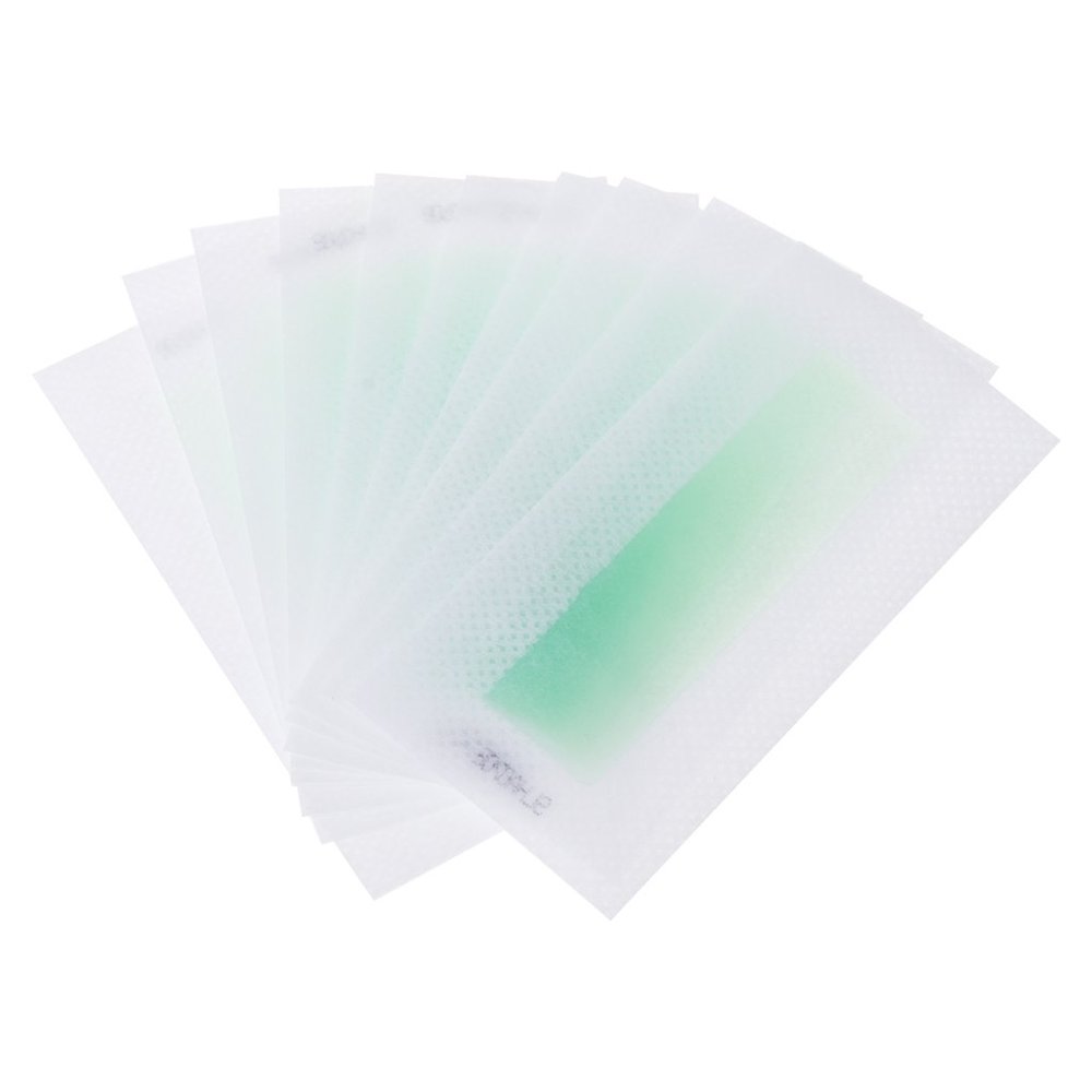Hardli 10x Hair Removal Depilatory Epilator,Cold Wax Strips Paper Pad For Face Nonwoven,Skin Care Beauty Tools