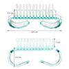 4 Pieces Handle Nail Brush Nail Hand Scrubbing Cleaning Brush (Small, Multicolor) view 2