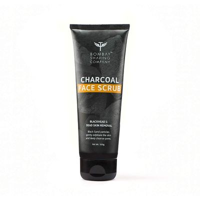 Bombay Shaving Company Charcoal Face Scrub, Black, 100 g