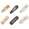 6PCS Women Marble Pattern Acetate Hair Clip Side Clip Bangs Clip Leopard Alligator Hair Clips Duckbill Clip Floral Hairpin (C#) view 1