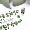 IBDI Geometric lines and palm nail Decals/Sliders for manicure or pedicure, Decal for nails, Slider for manicures and pedicures, Nail art view 1