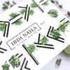IBDI Geometric lines and palm nail Decals/Sliders for manicure or pedicure, Decal for nails, Slider for manicures and pedicures, Nail art view 3